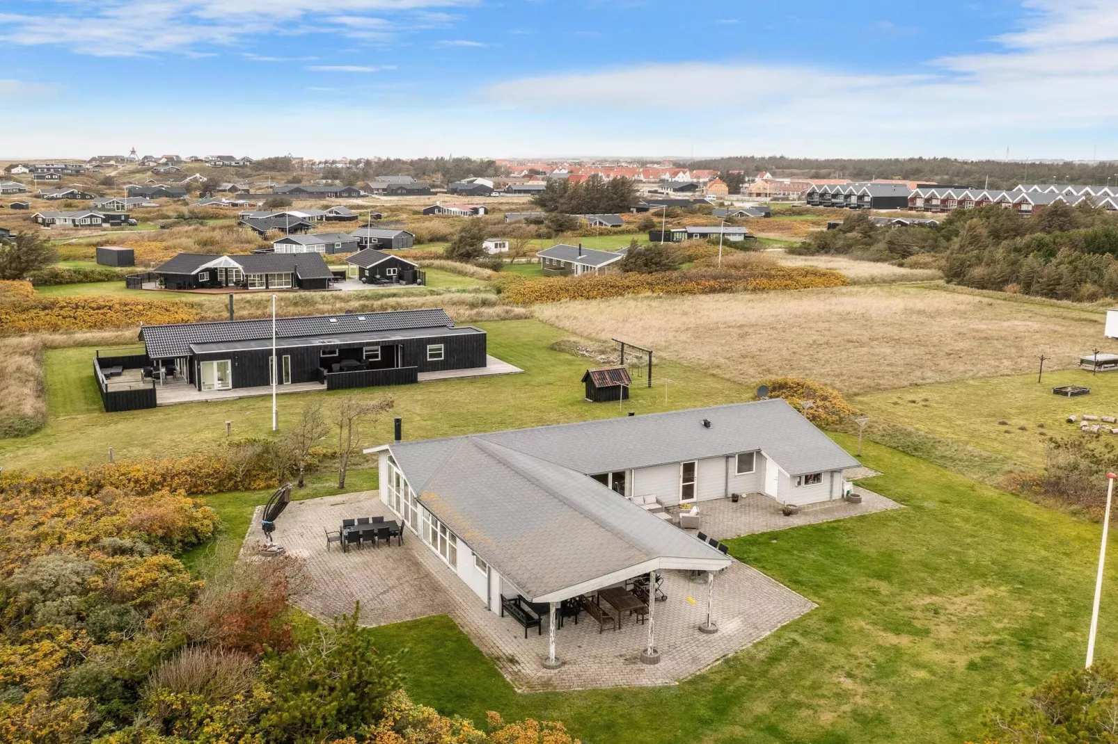 Geweldig vakantiehuis in Denemarken-Buitenlucht