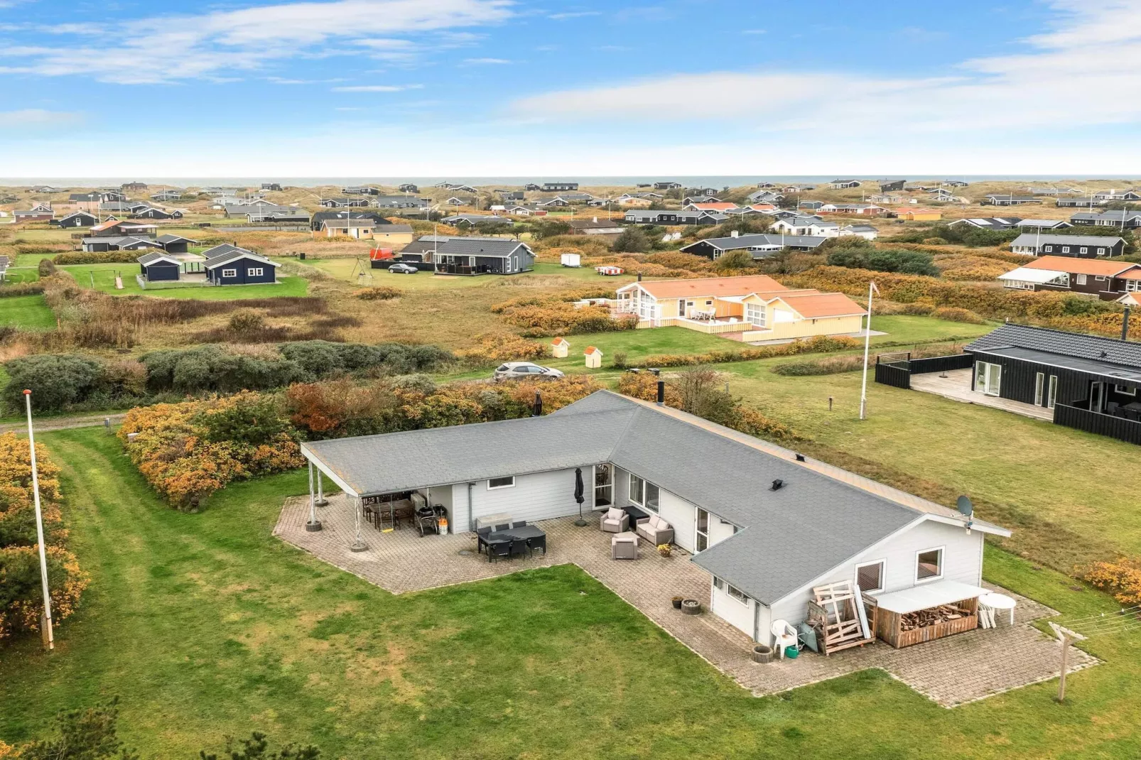Geweldig vakantiehuis in Denemarken-Buitenlucht
