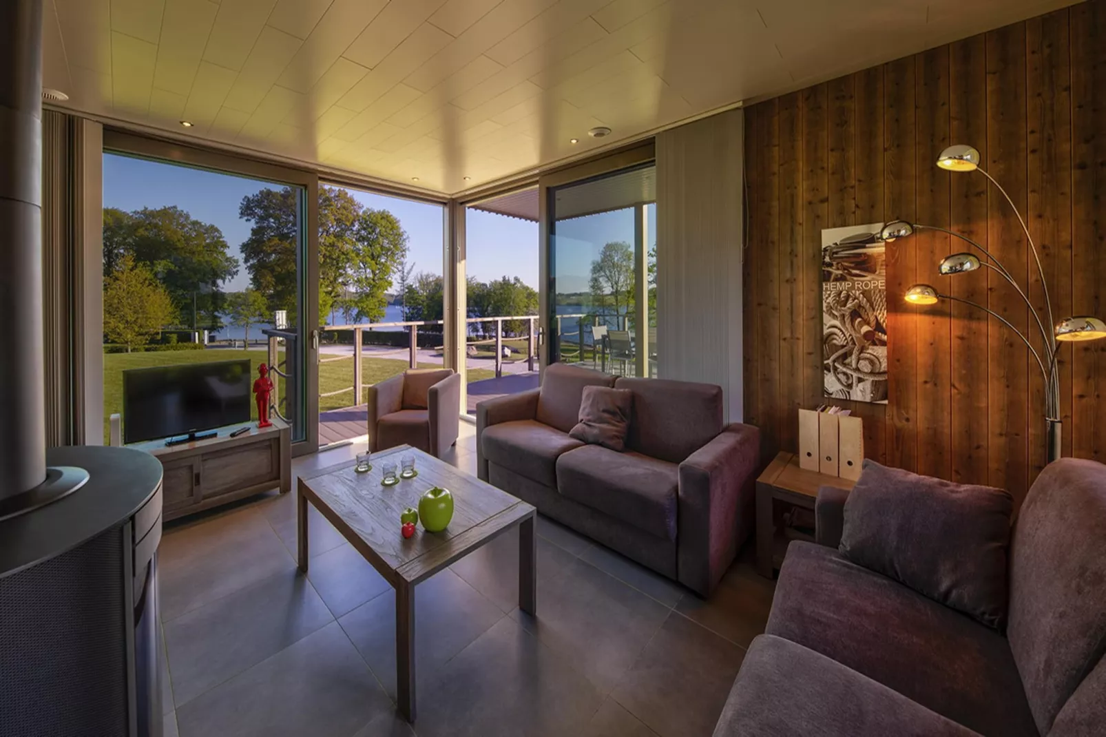 8 persons - 4 rooms 130m² without sauna-Woonkamer