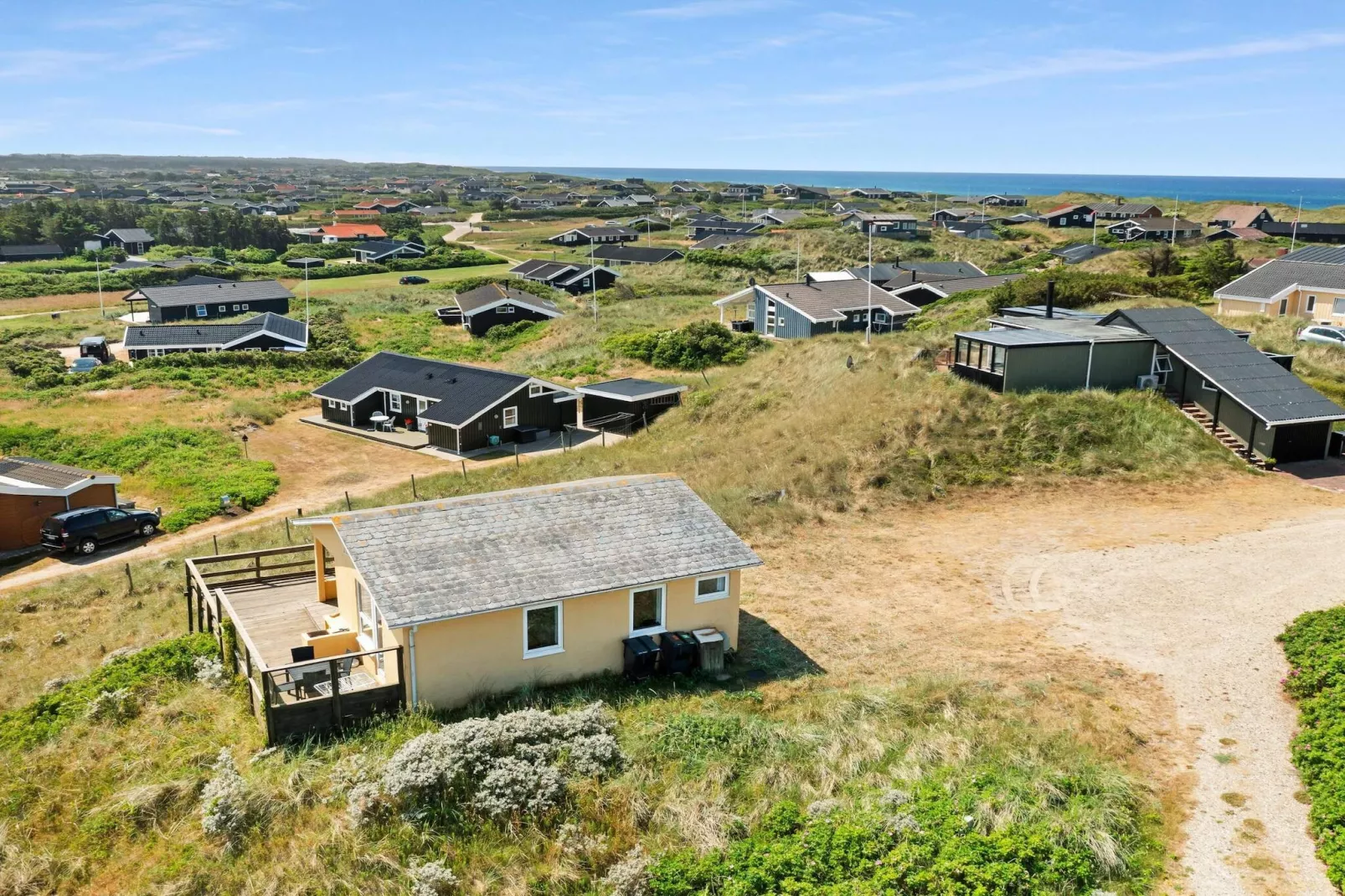 Vakantiehuis in Lokken vlakbij het strand-Buitenlucht