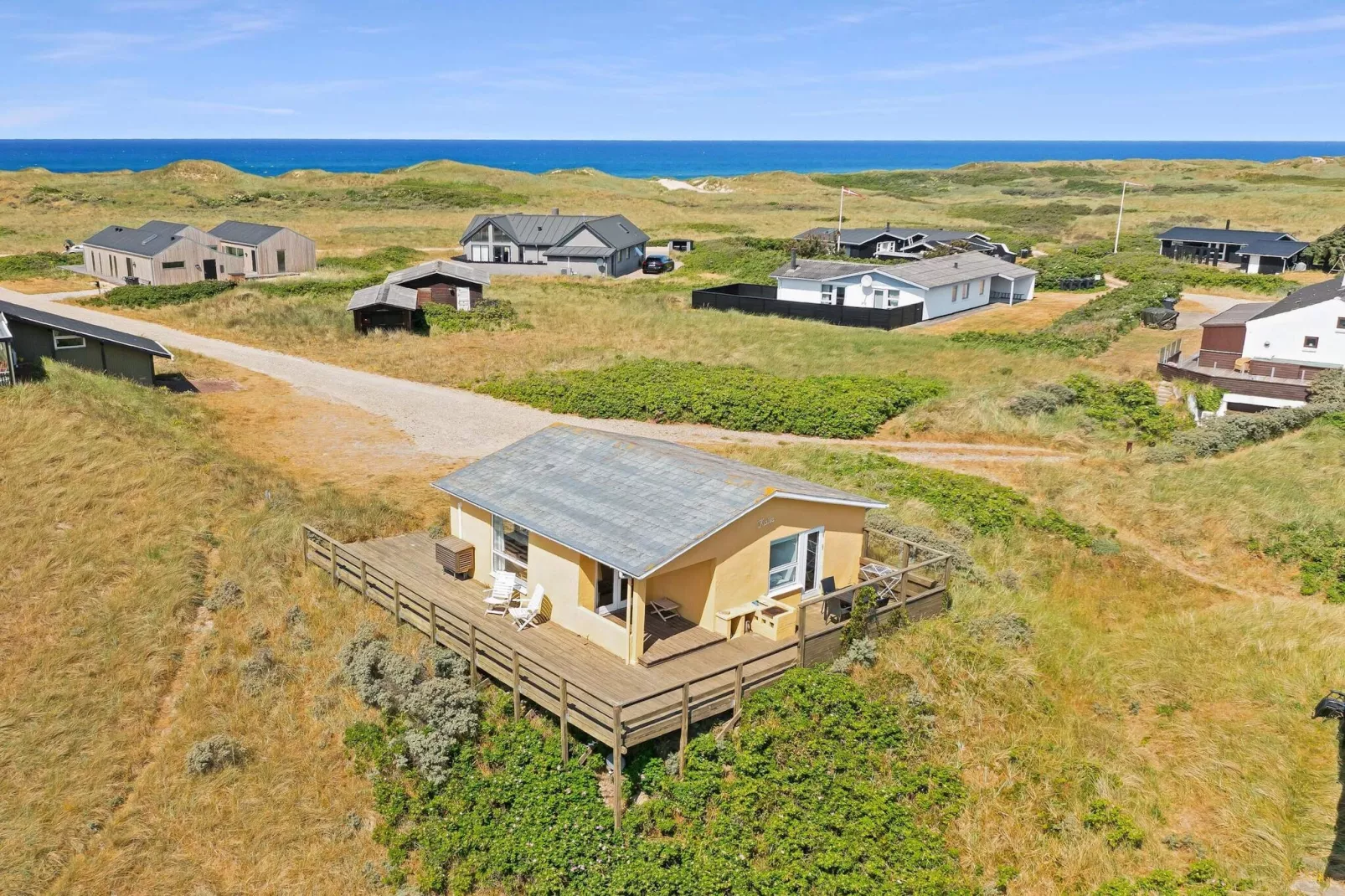 Vakantiehuis in Lokken vlakbij het strand-Buitenlucht