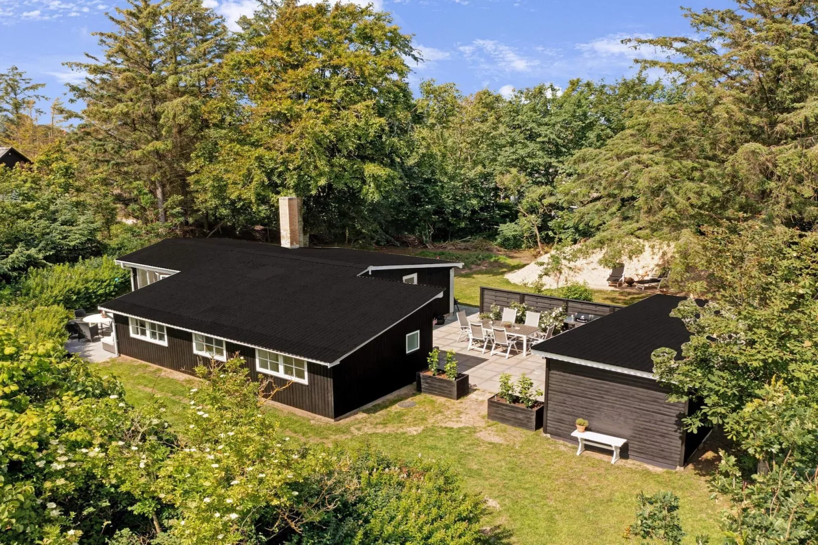 Vakantiehuis in Hjørring in patio-Buitenlucht