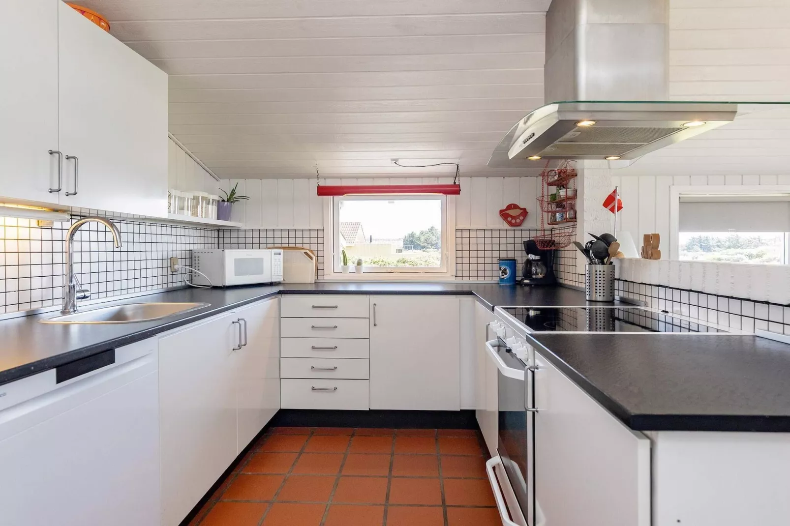 Gezellig vakantiehuis in Lokken, aan zee-Binnen