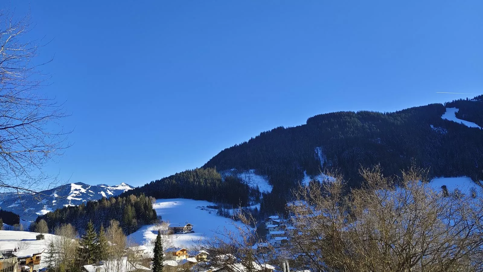 Berghof-Uitzicht winter