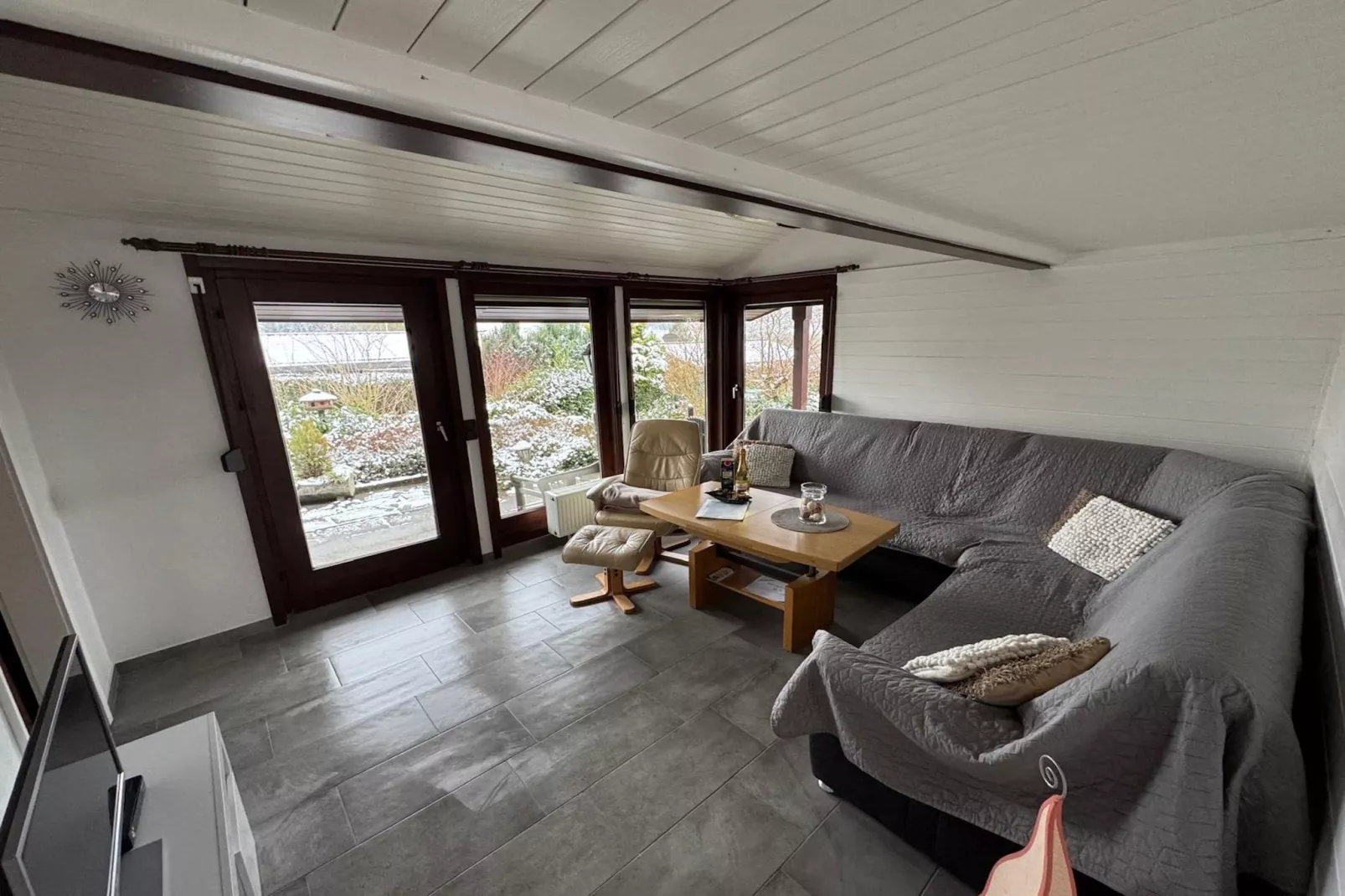 Vakantiehuis aan het Hennermeer met terras