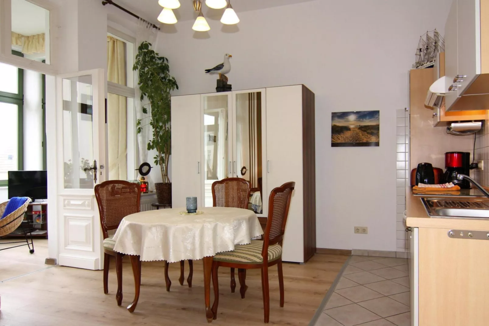 Ferienwohnung Morgenröte Ahlbeck-Eetkamer