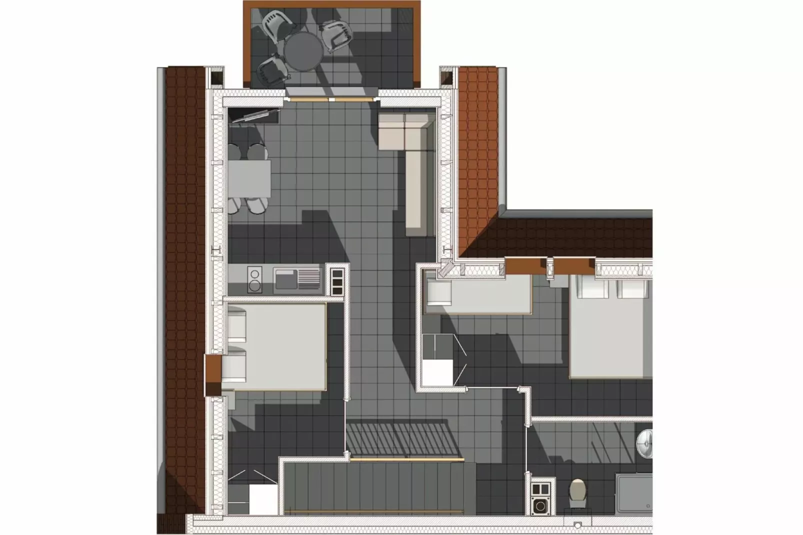 Apartamenty wakacyjne dla 5 osób Rewal