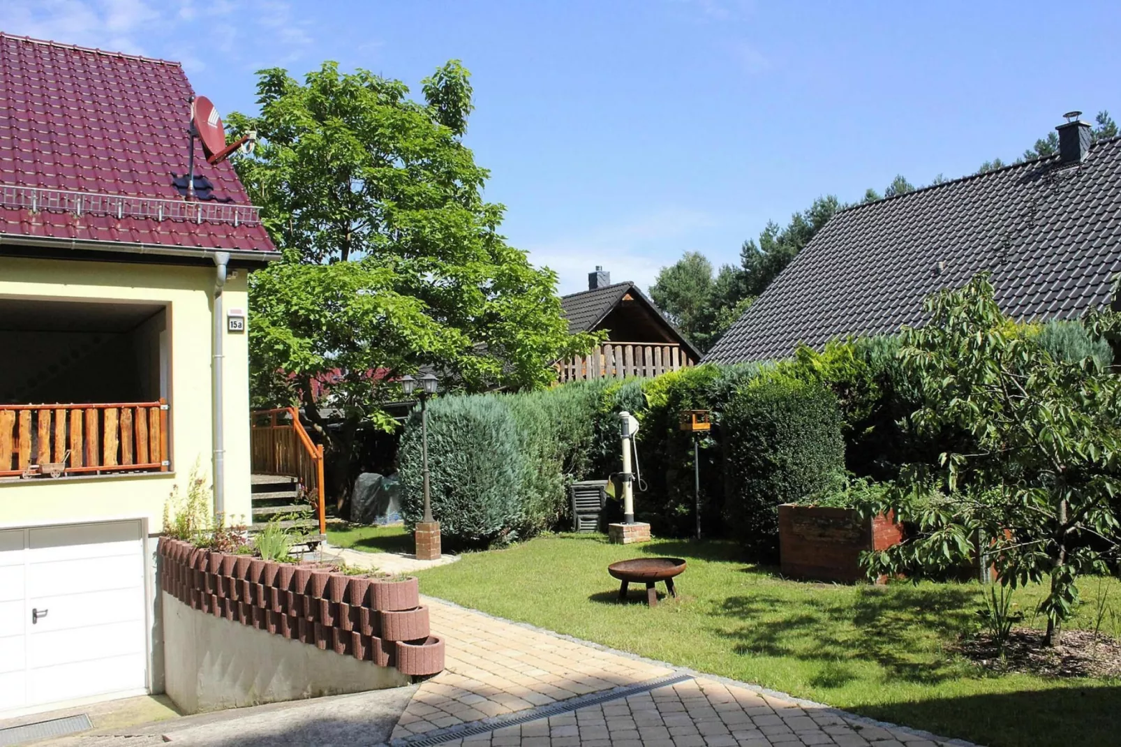 Ferienhaus in Kummersdorf bei Storkow-Tuinen zomer
