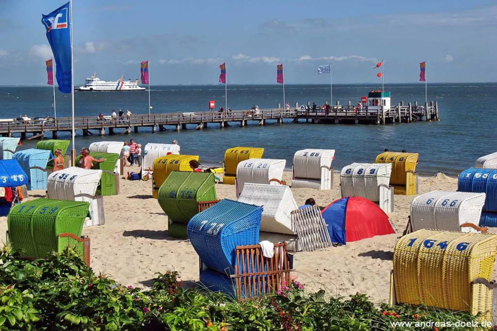 Ferienwohung in Wyk auf Föhr - Wohnung 3-Gebieden zomer 5km