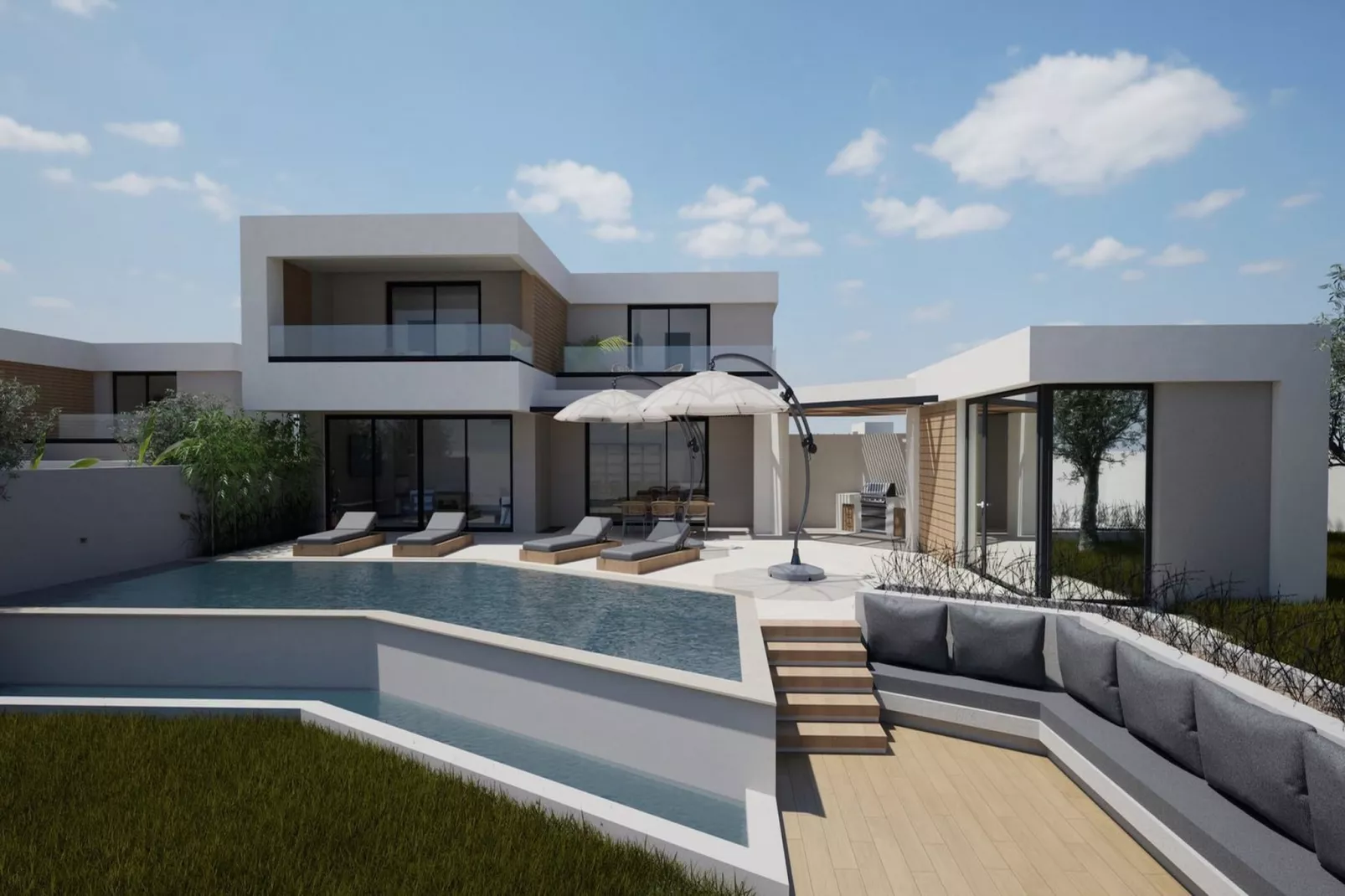 Ouranos Villa-Aether group villas-Buitenkant zomer