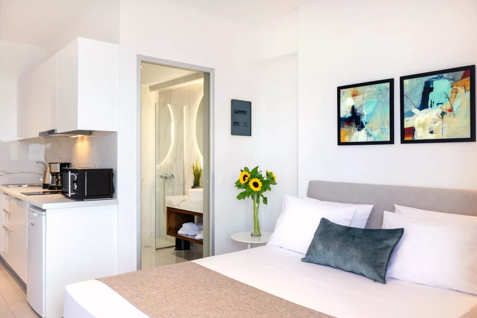 Creta Sun, 104 Studio Sea View-Slaapkamer