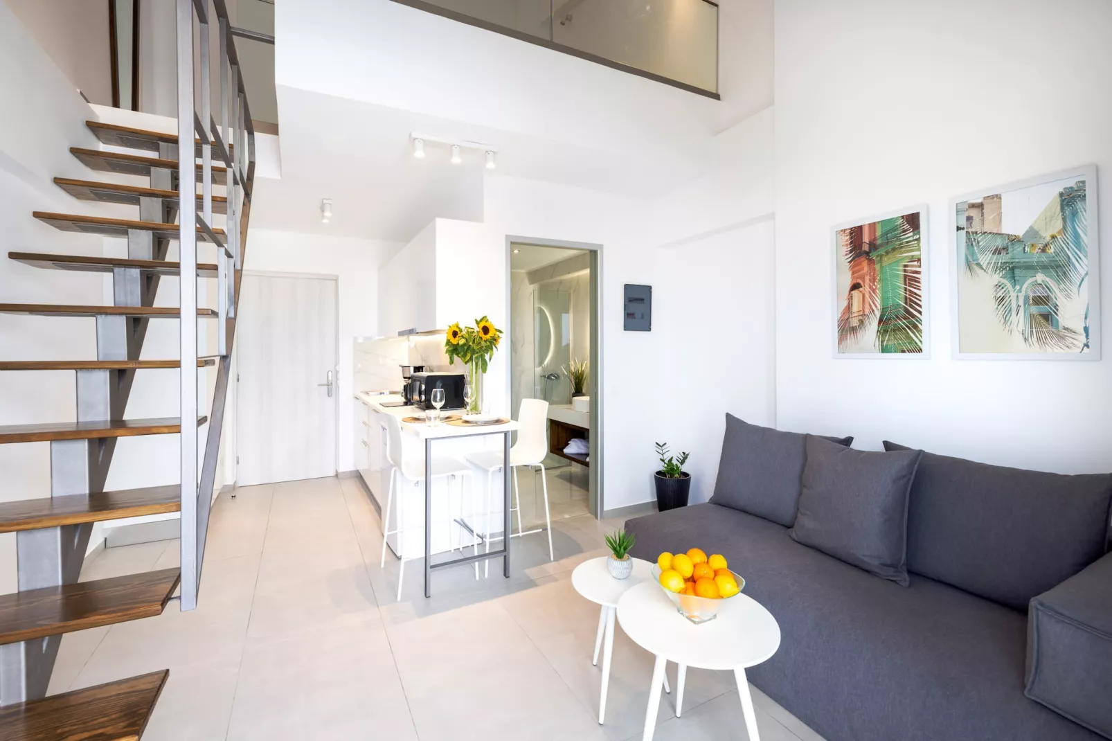 Creta Sun, 201 Mezzanine City View-Woonkamer
