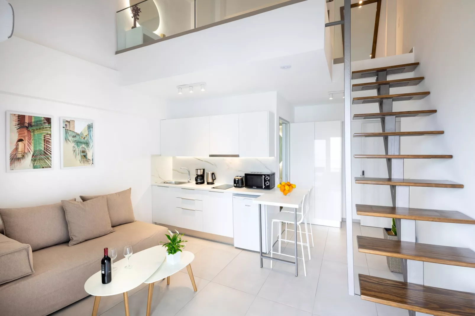 Creta Sun, 202 Mezzanine City View-Woonkamer