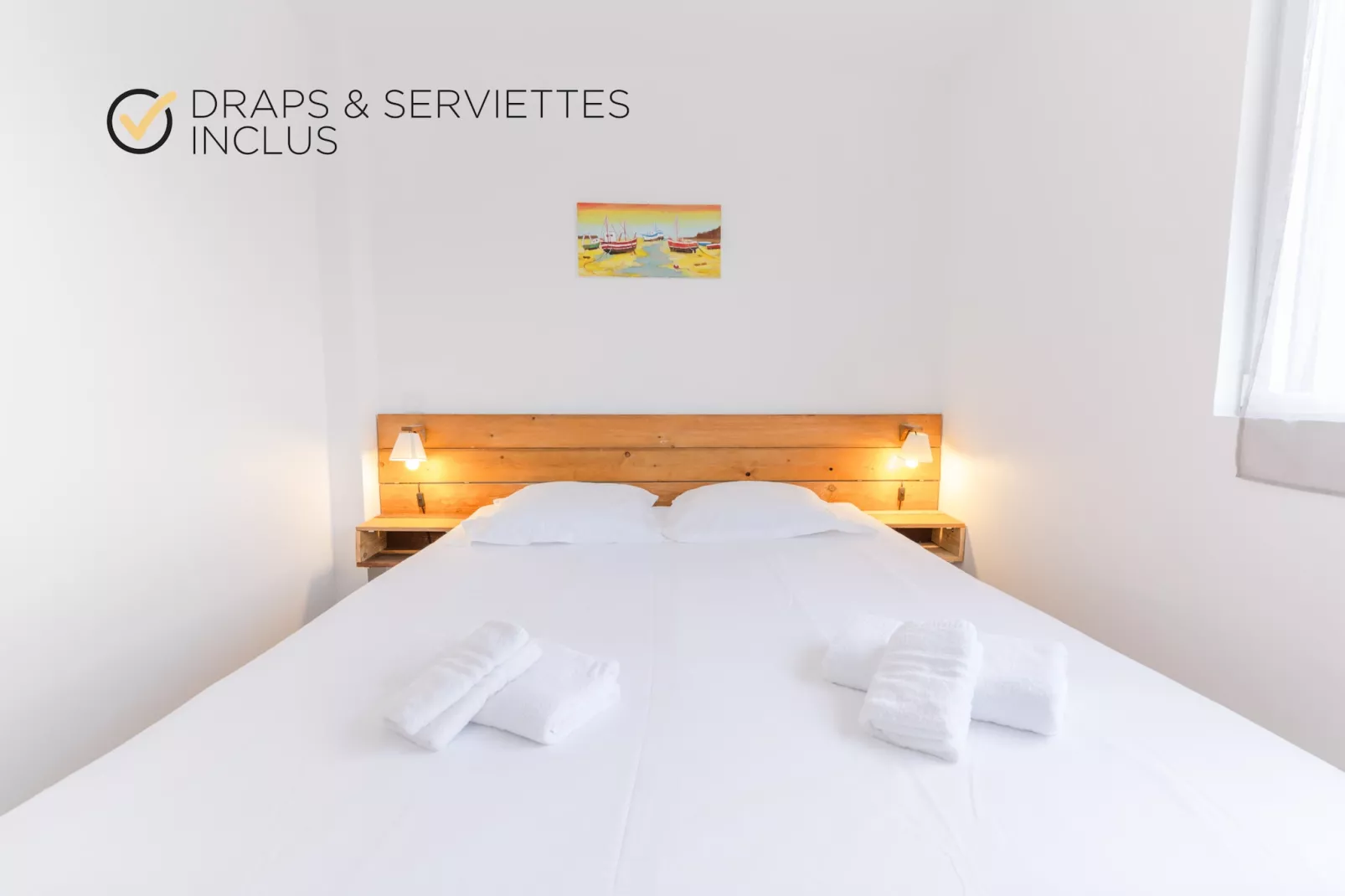 ROSCAROC - ENEZ AR BEG (côté jardin) - Portsall-Slaapkamer