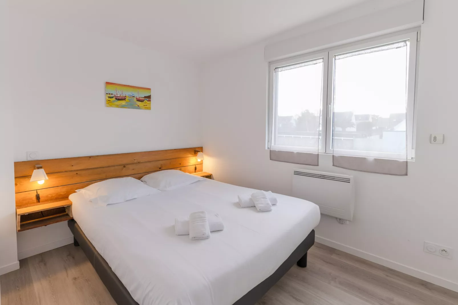 ROSCAROC - ENEZ AR BEG (côté jardin) - Portsall-Slaapkamer