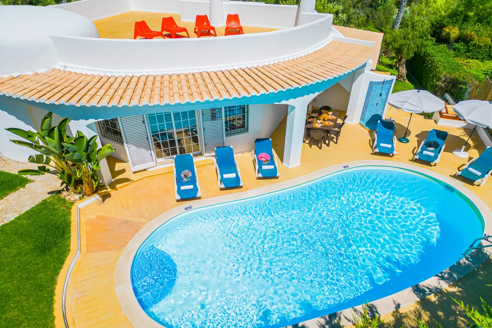 Villa Menorca-Gebieden zomer 1km