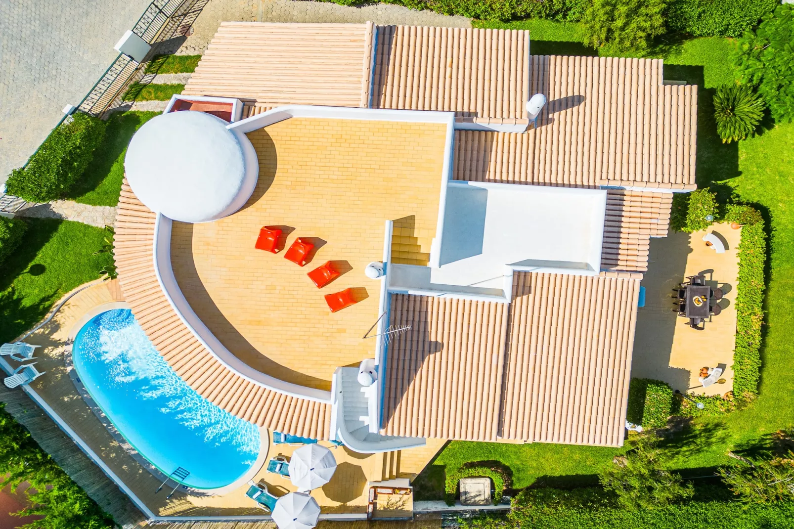 Villa Menorca-Gebieden zomer 1km