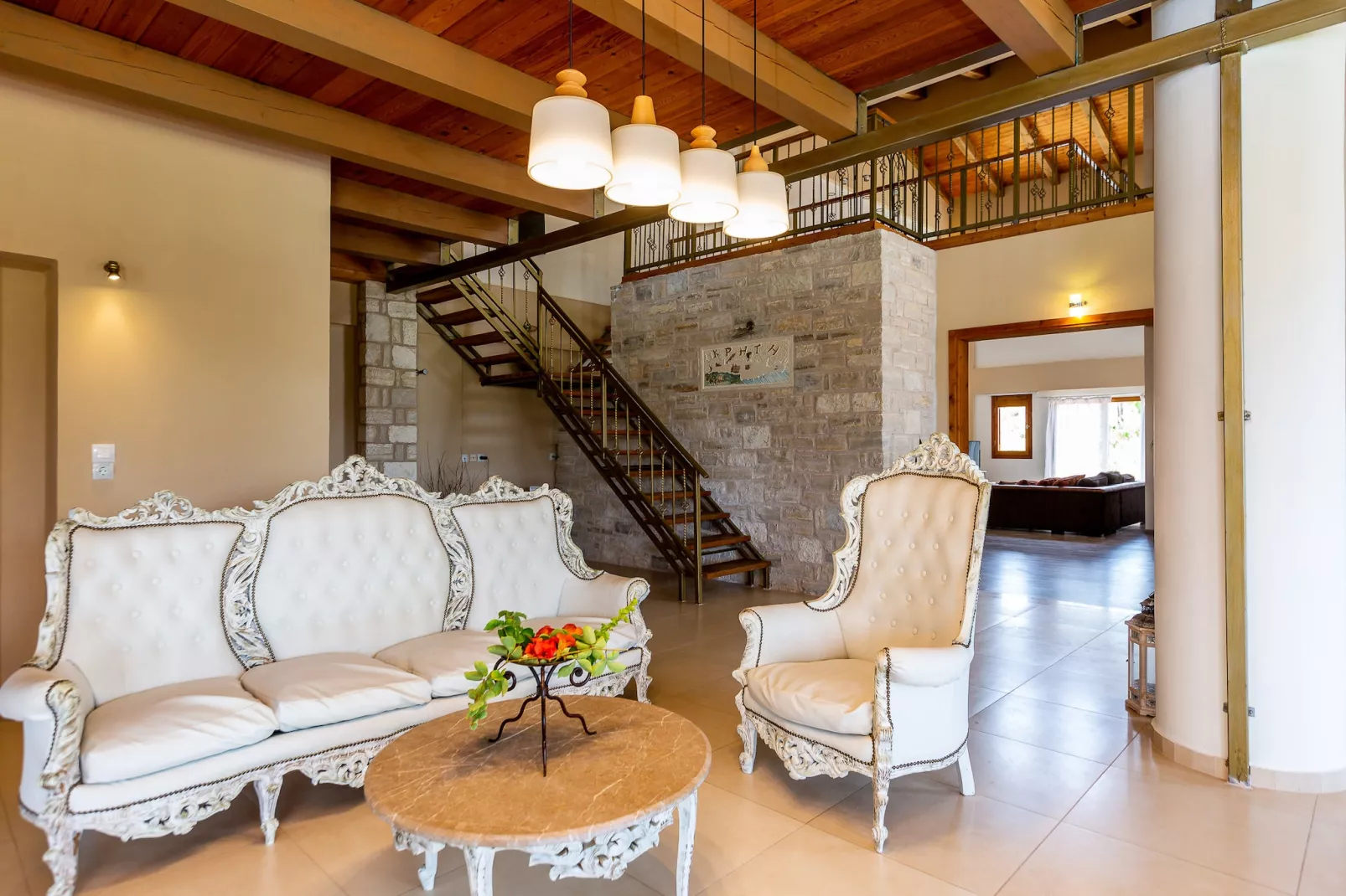 Golden Sand Beach villa-Woonkamer