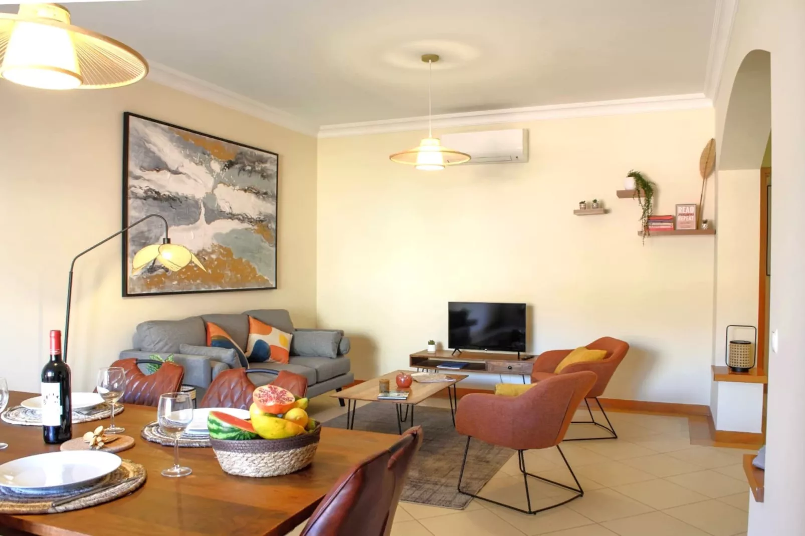 Apartment Vilamoura Lux-Woonkamer