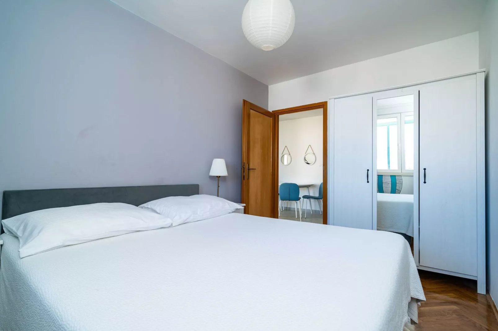 Apartment Radovan - One-Bedroom Apartment with Balcony and Sea View-Slaapkamer