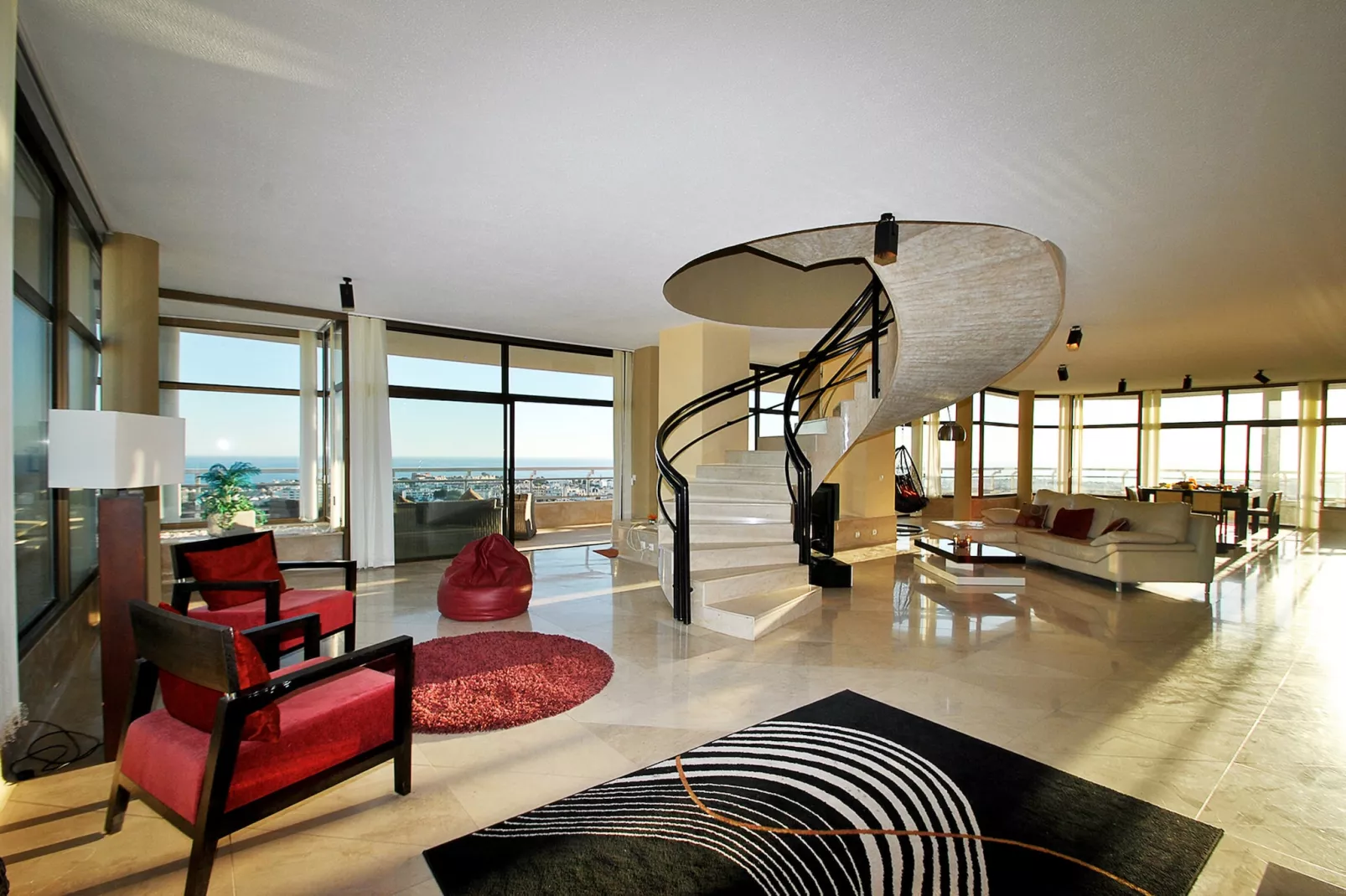Penthouse Miami-Woonkamer