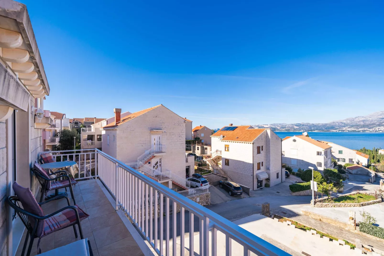 Apartments Senjo - One Bedroom Apartment with Balcony with Sea View (Apartman 1)-Terras
