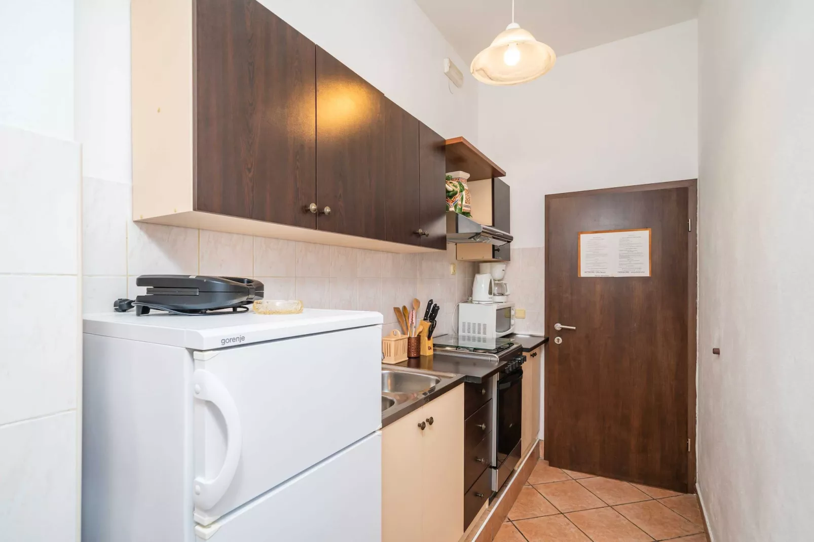Apartments Senjo - Studio Apartment with Balcony with Side Sea View (Apartman 4)-Keuken