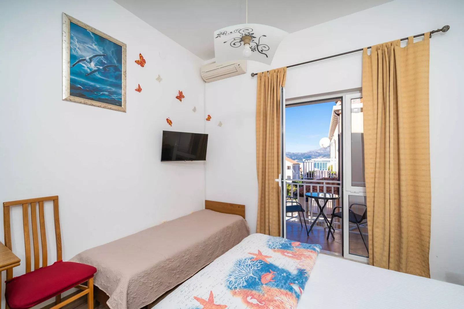 Apartments Senjo - Studio Apartment with Balcony with Side Sea View (Apartman 4)-Uitzicht