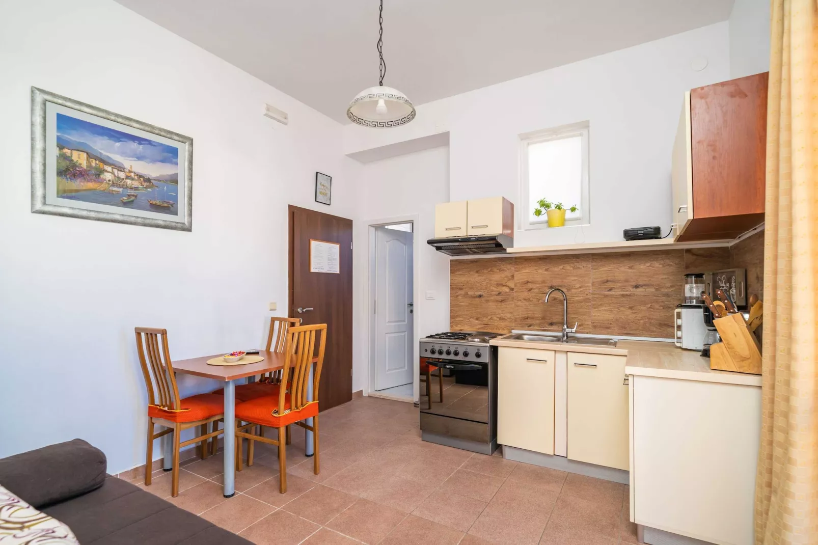 Apartments Senjo - One Bedroom Apartment with Balcony and Sea View (4 adults) (Apartman 3)-Eetkamer