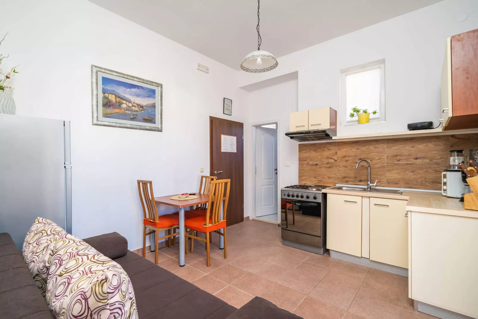 Apartments Senjo - One Bedroom Apartment with Balcony and Sea View (4 adults) (Apartman 3)-Eetkamer