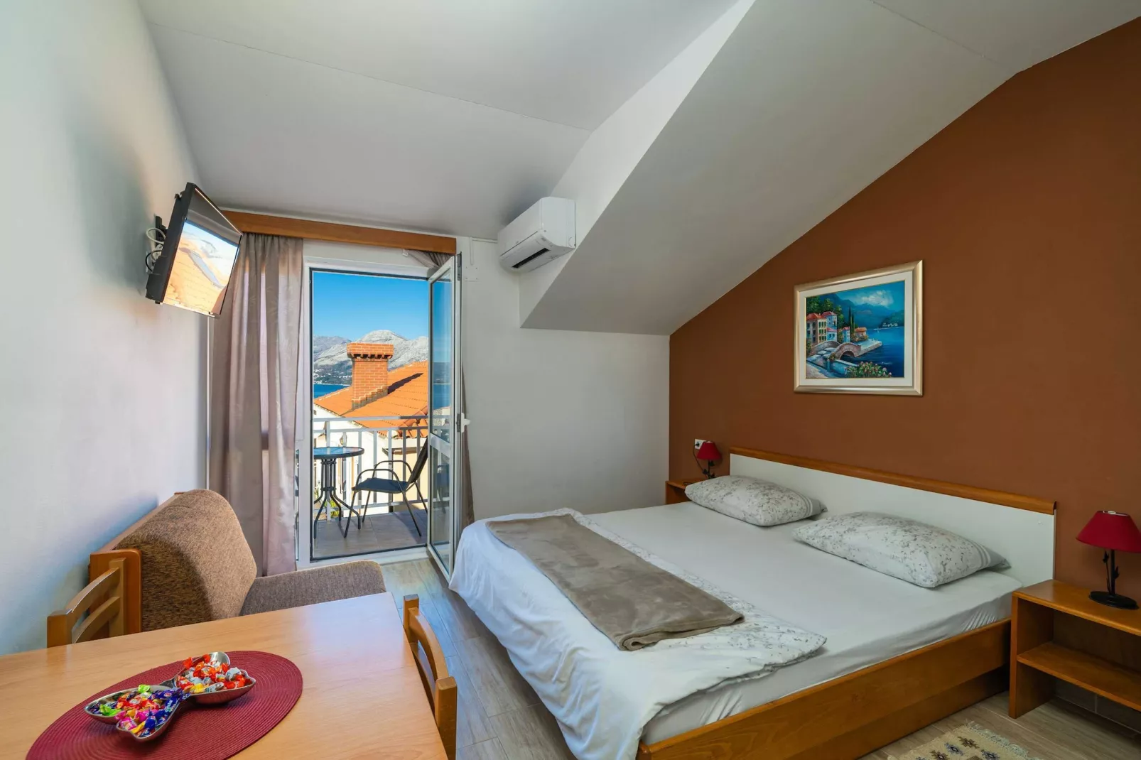 Apartments Senjo - Studio Apartment with Balcony and Sea View (Apartman 2)