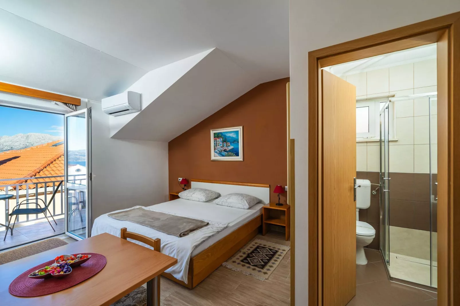 Apartments Senjo - Studio Apartment with Balcony and Sea View (Apartman 2)-Uitzicht