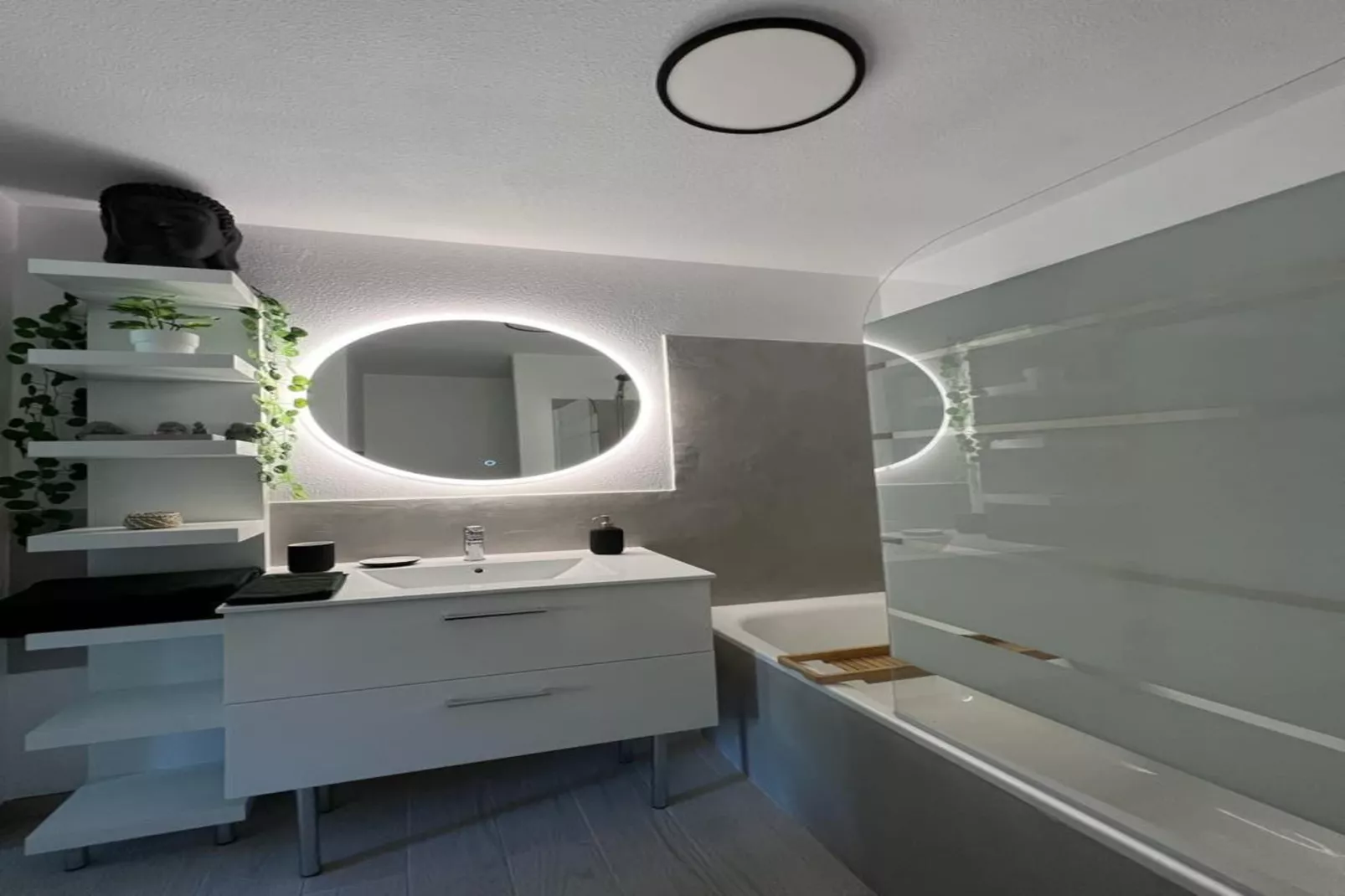 Le Cozen - 4p - Jardin & parking proche centre-Badkamer