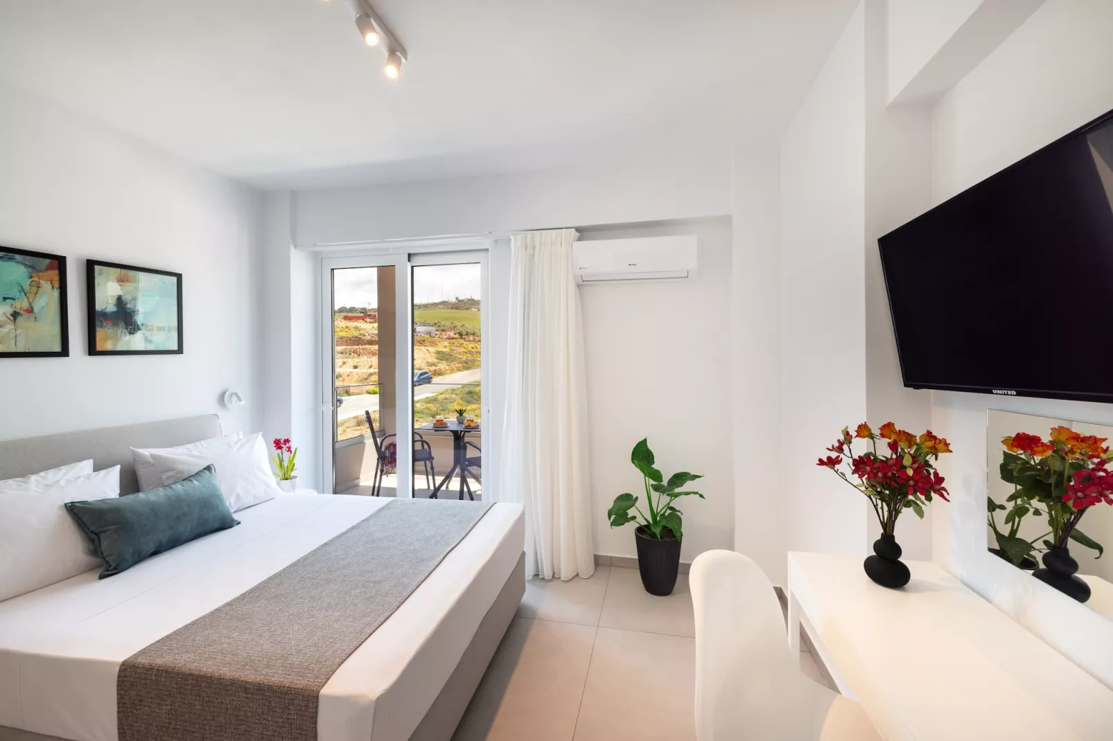 Creta Sun, 101 Studio City View-Slaapkamer