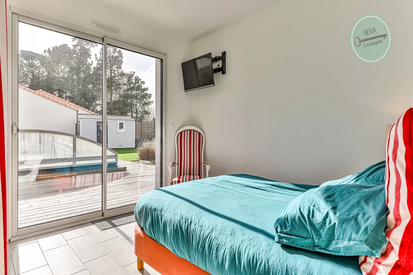 Villa la Fleur des Dunes-Slaapkamer