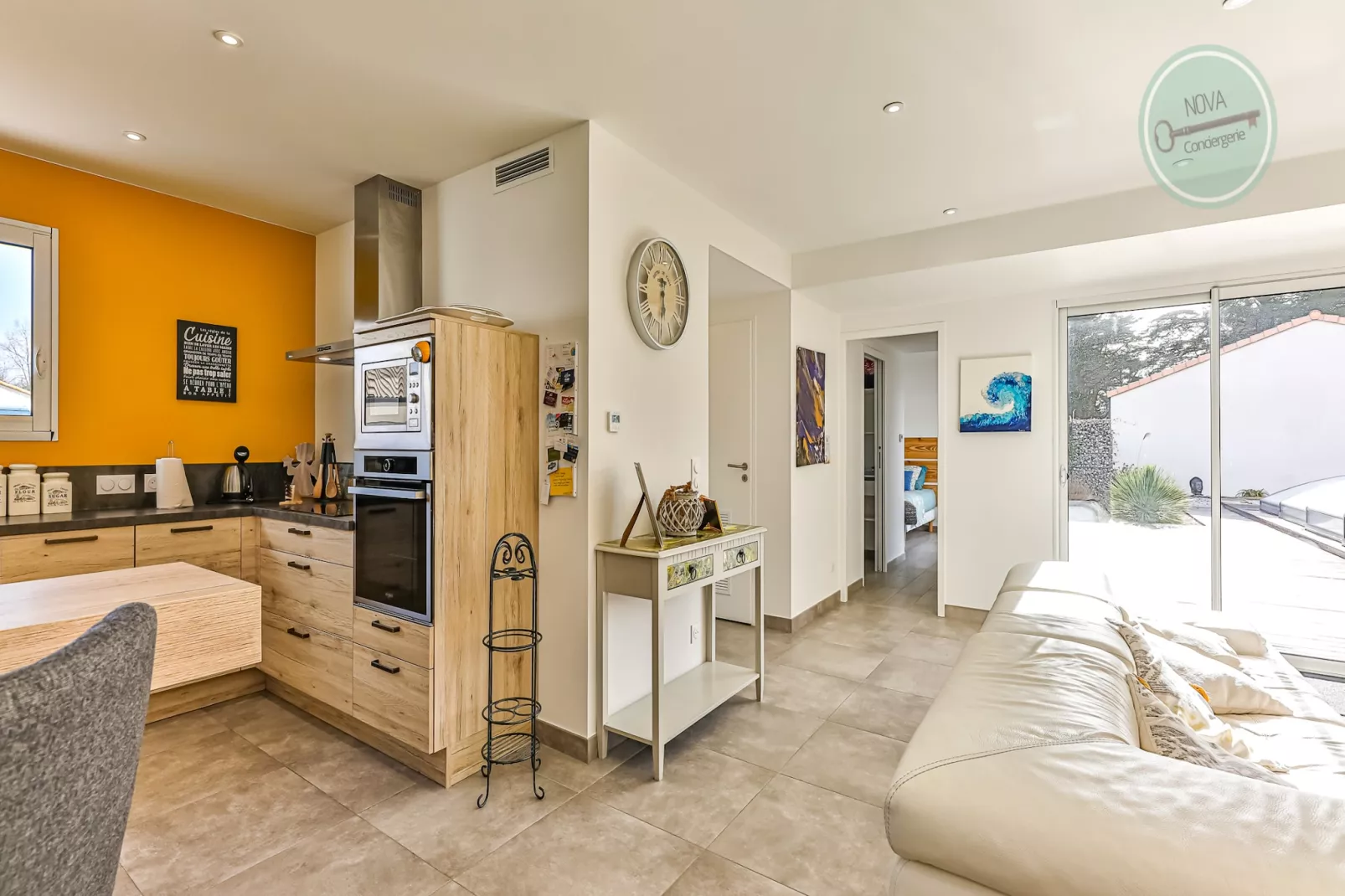 Villa la Fleur des Dunes-Keuken