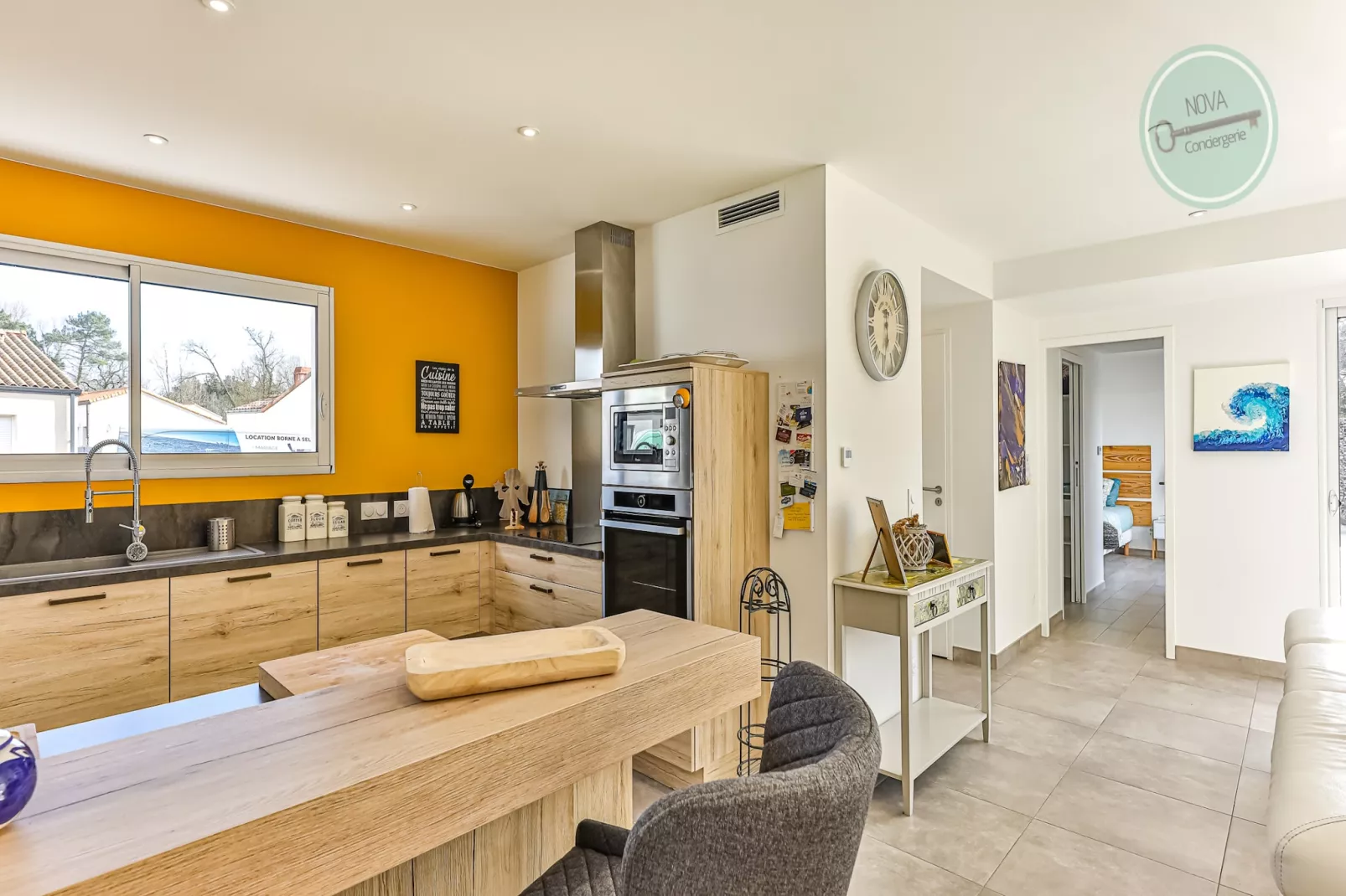Villa la Fleur des Dunes-Keuken