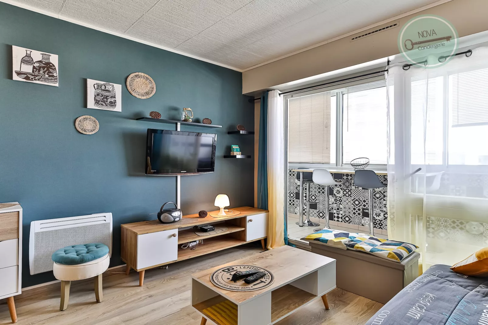 Nid douillet Le Grand Large 2 – Appartement 204-Woonkamer