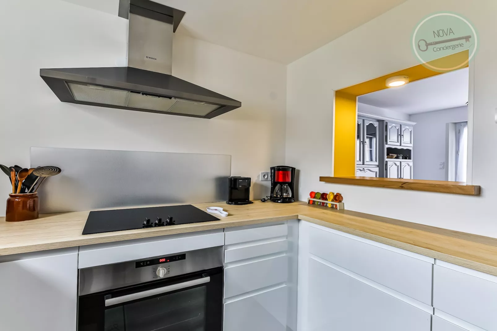 Maison Ker Mona entre plage et commerces-Keuken