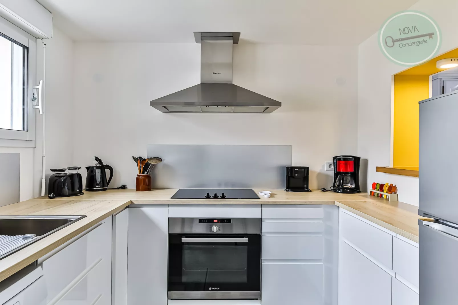 Maison Ker Mona entre plage et commerces-Keuken