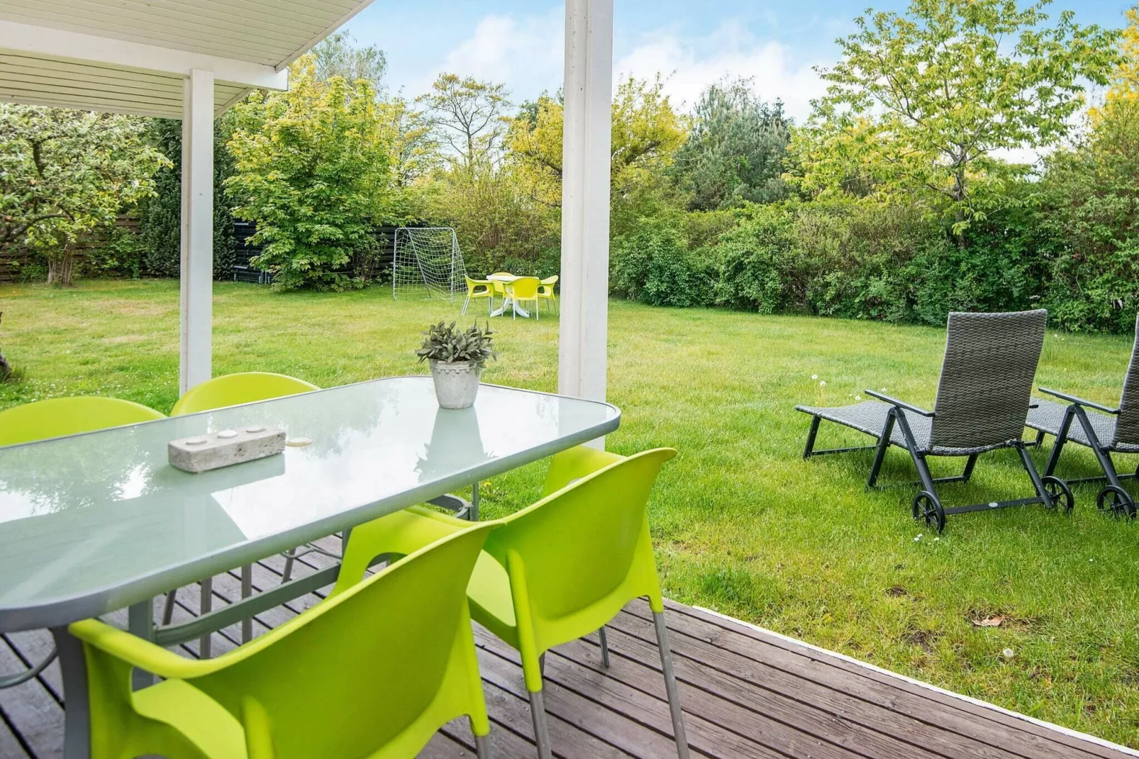 Modern vakantiehuis in Egå met open haard-Uitzicht