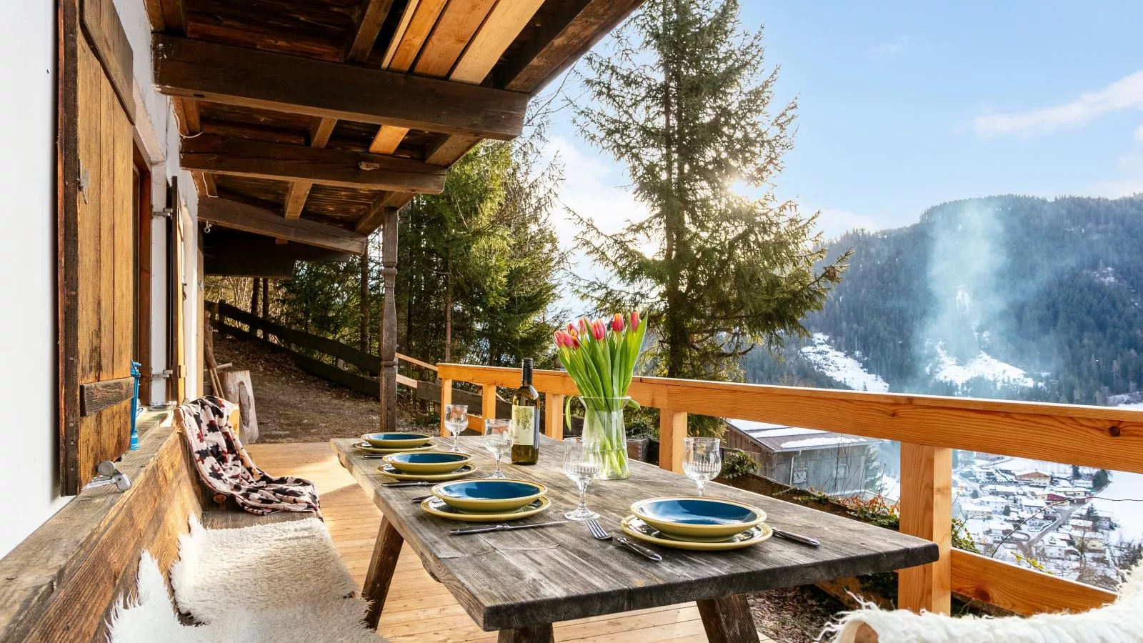 Sonnenhütte oben-Terrasbalkon