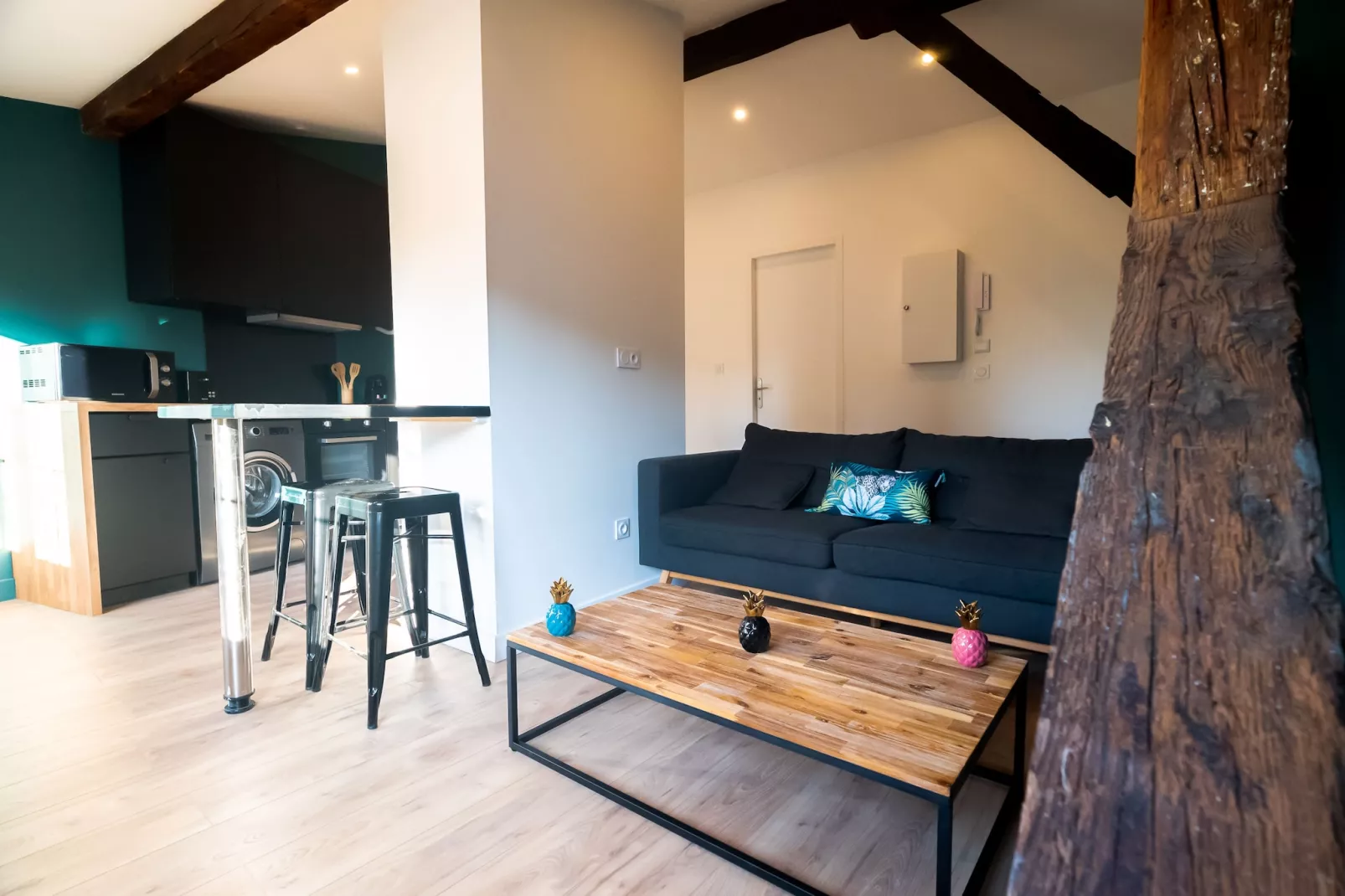 Le Puits-Clos : T2 sous les toits proche Capitole-Woonkamer