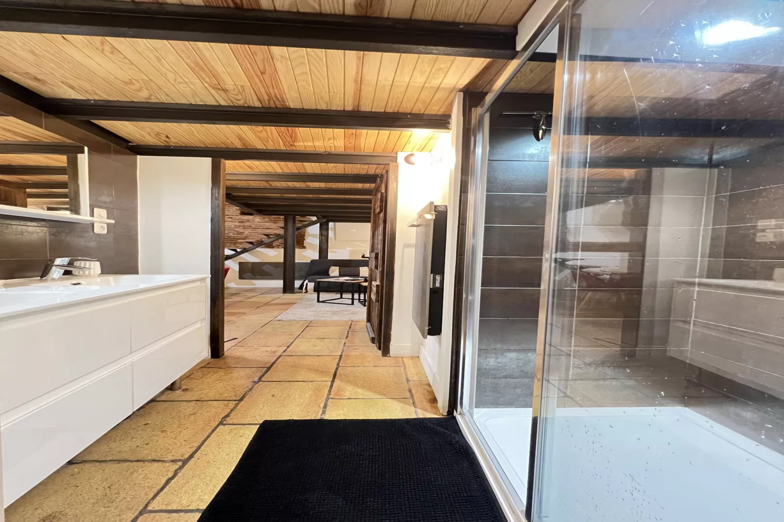 La Romance - Loft Ancien au coeur de Toulouse-Badkamer