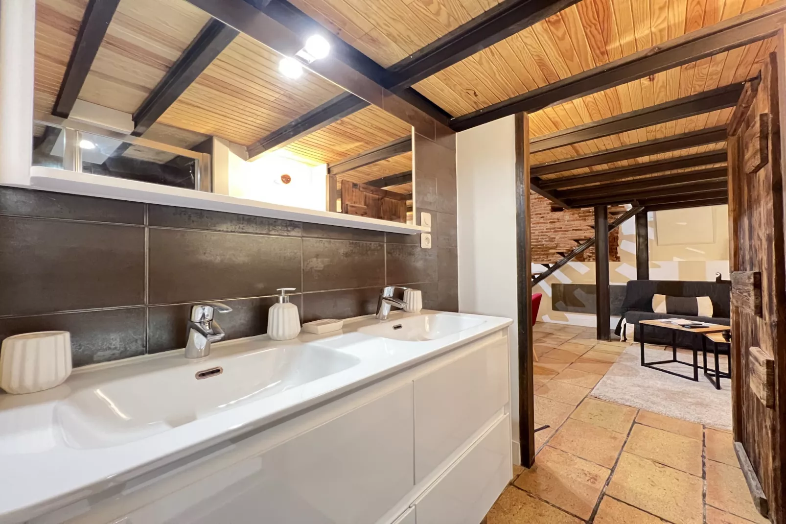 La Romance - Loft Ancien au coeur de Toulouse-Badkamer