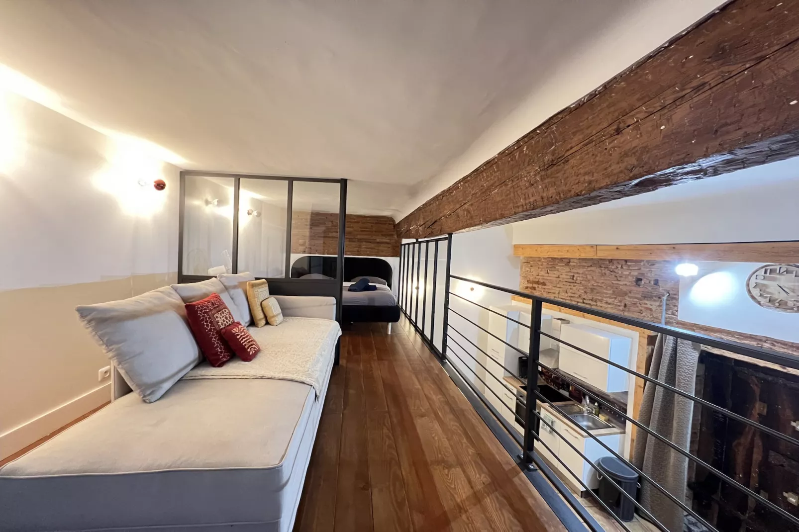 La Romance - Loft Ancien au coeur de Toulouse-Slaapkamer