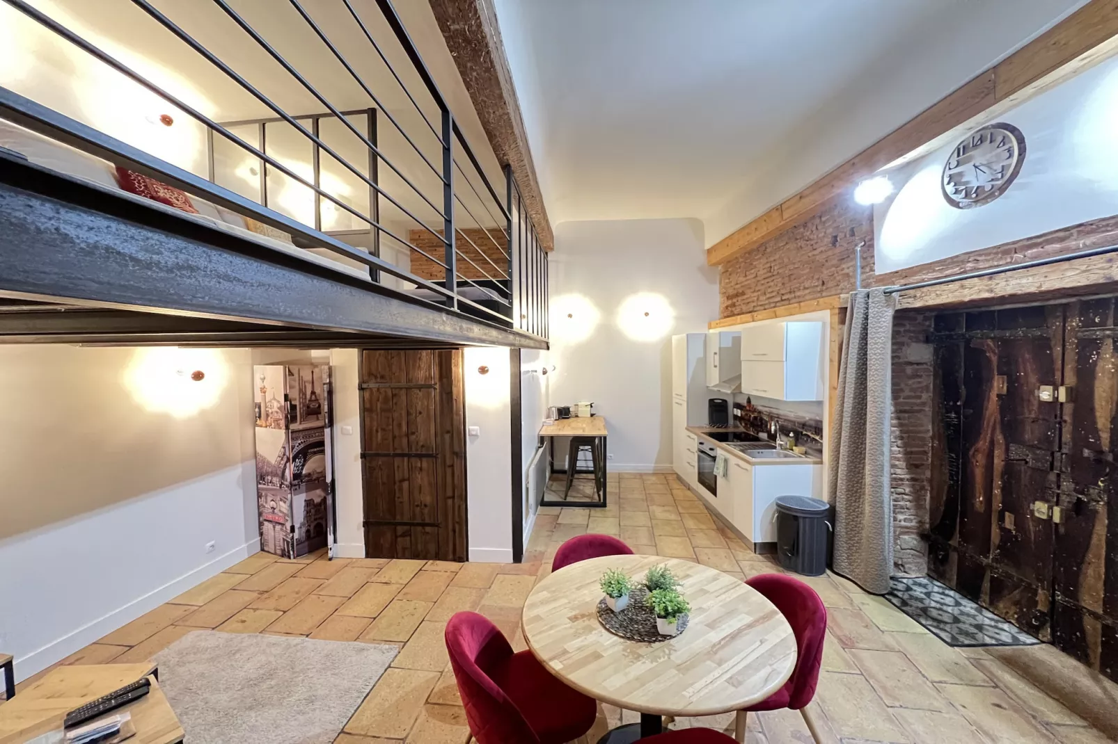 La Romance - Loft Ancien au coeur de Toulouse-Woonkamer