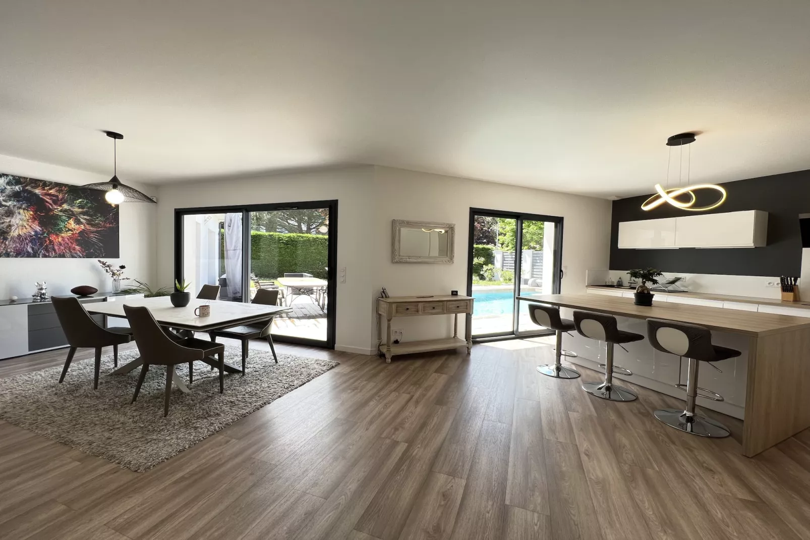 Le Coteau - 8p - Maison Familiale - Piscine/Jardin-Woonkamer