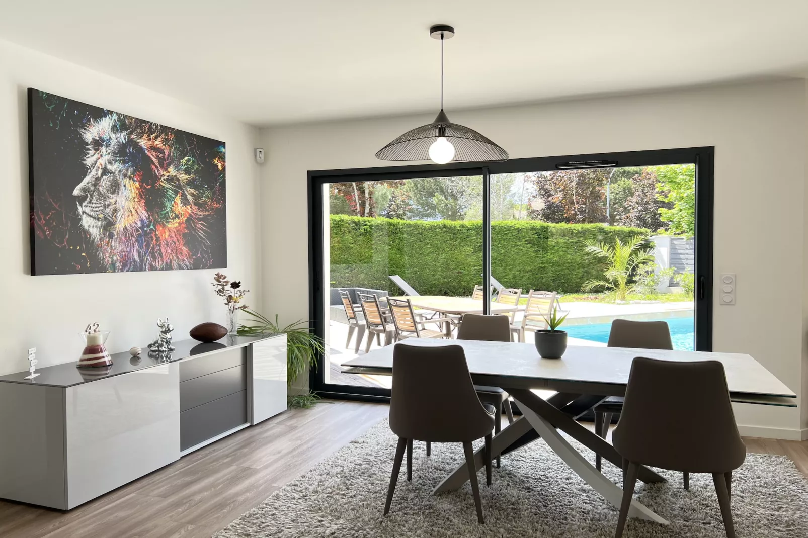 Le Coteau - 8p - Maison Familiale - Piscine/Jardin-Eetkamer