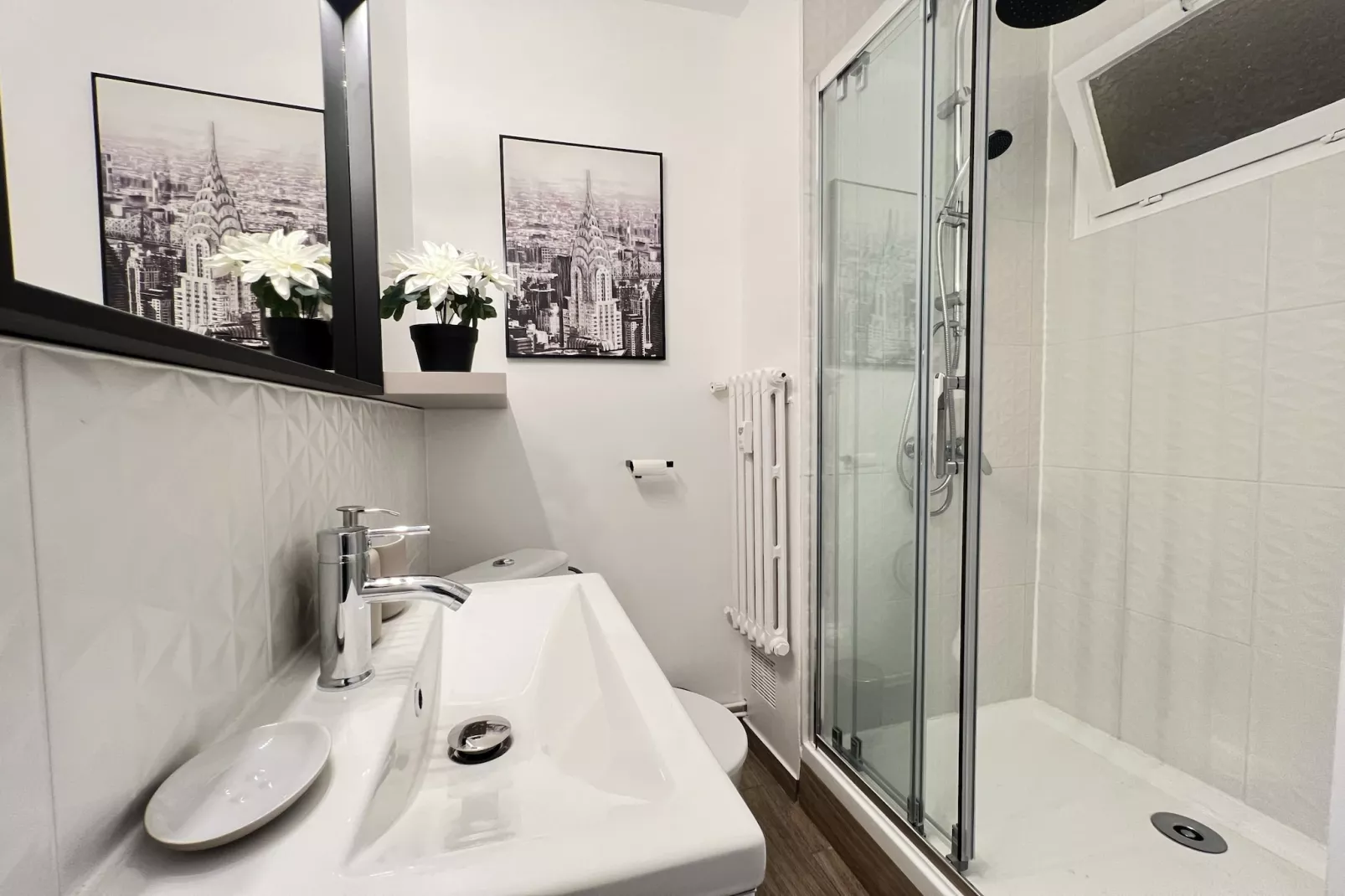 L'Azur - Studio Cozy proche tram & centre-ville-Badkamer